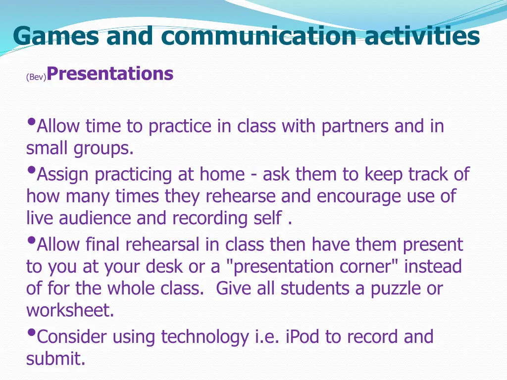 games and communication activities 8