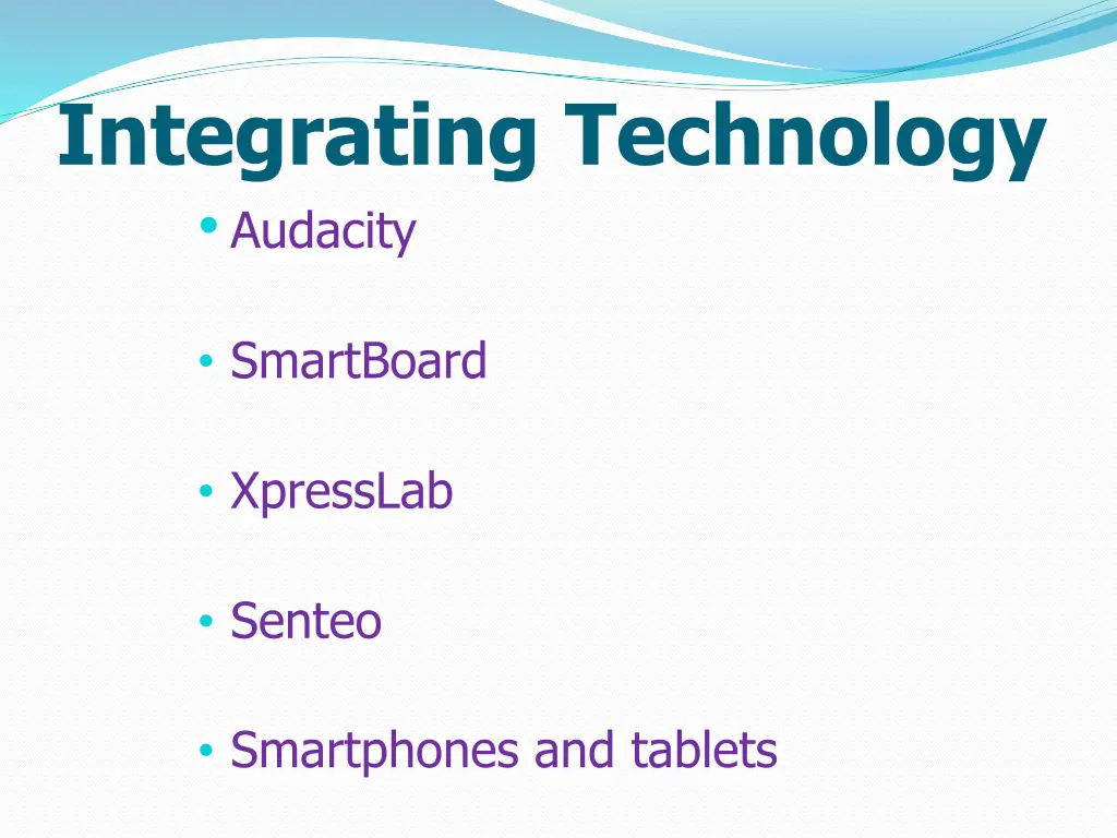 integrating technology audacity