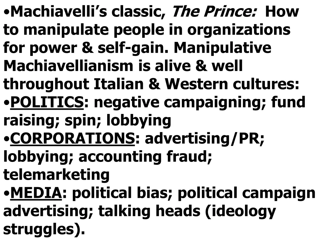 machiavelli s classic the prince