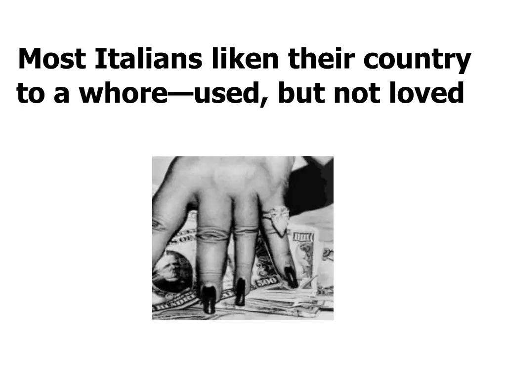 most italians liken their country