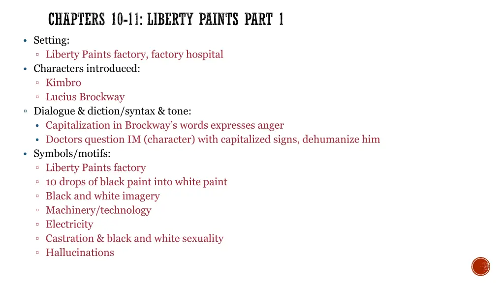 chapters 10 11 liberty paints part 1 setting