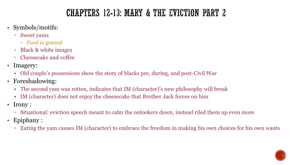 chapters 12 13 mary the eviction part 2