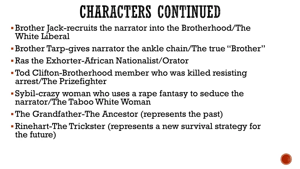 characters continued brother jack recruits