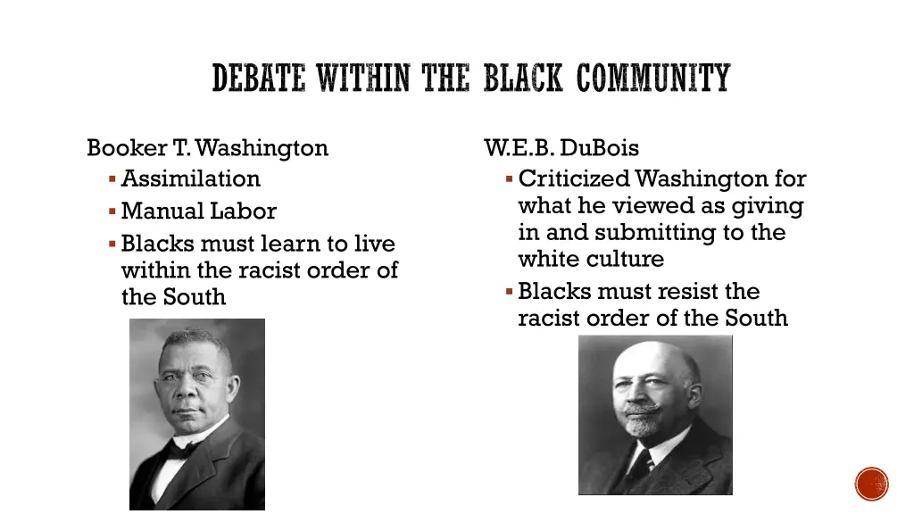 debate within the black community