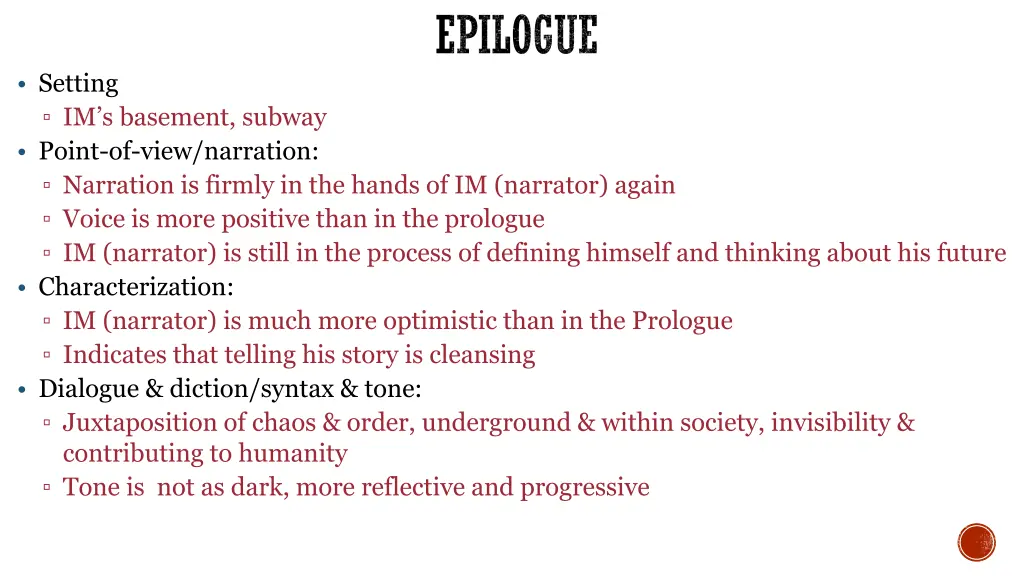 epilogue