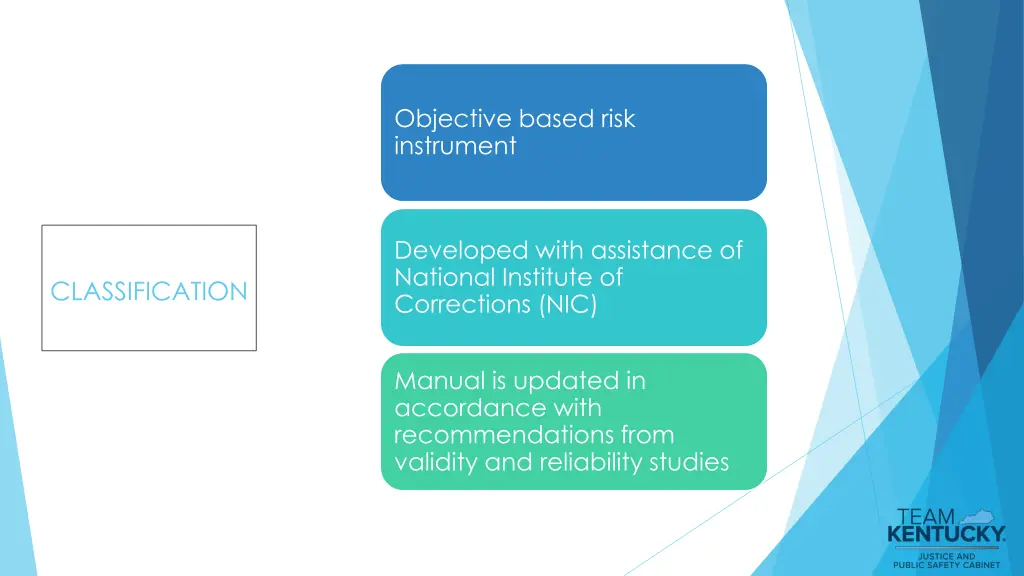 objective based risk instrument