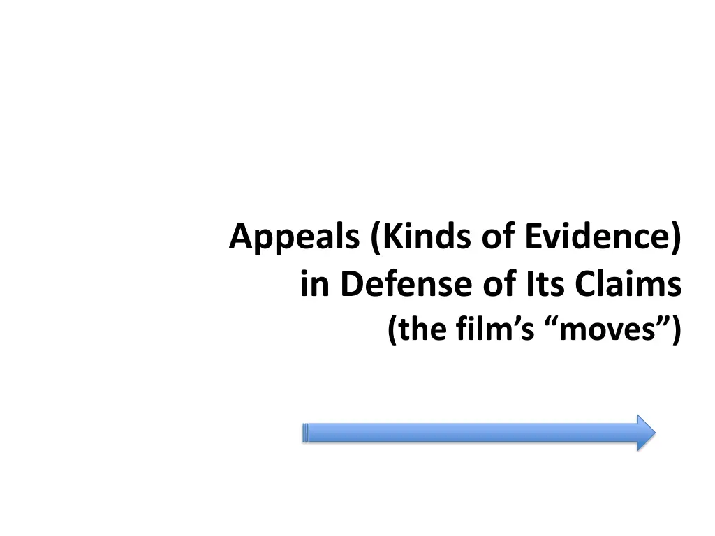 appeals kinds of evidence in defense