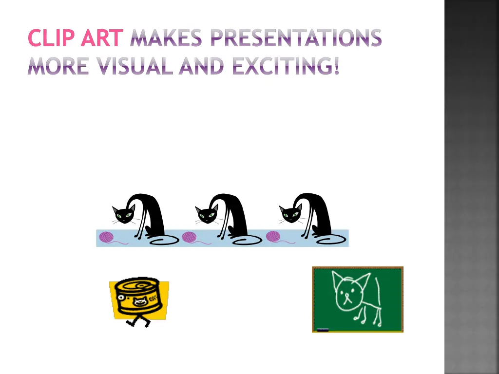 clip art makes presentations more visual