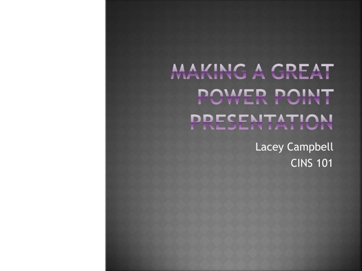 making a great power point presentation