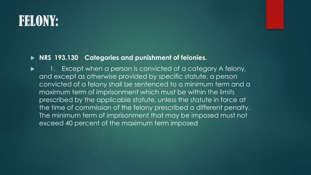 felony