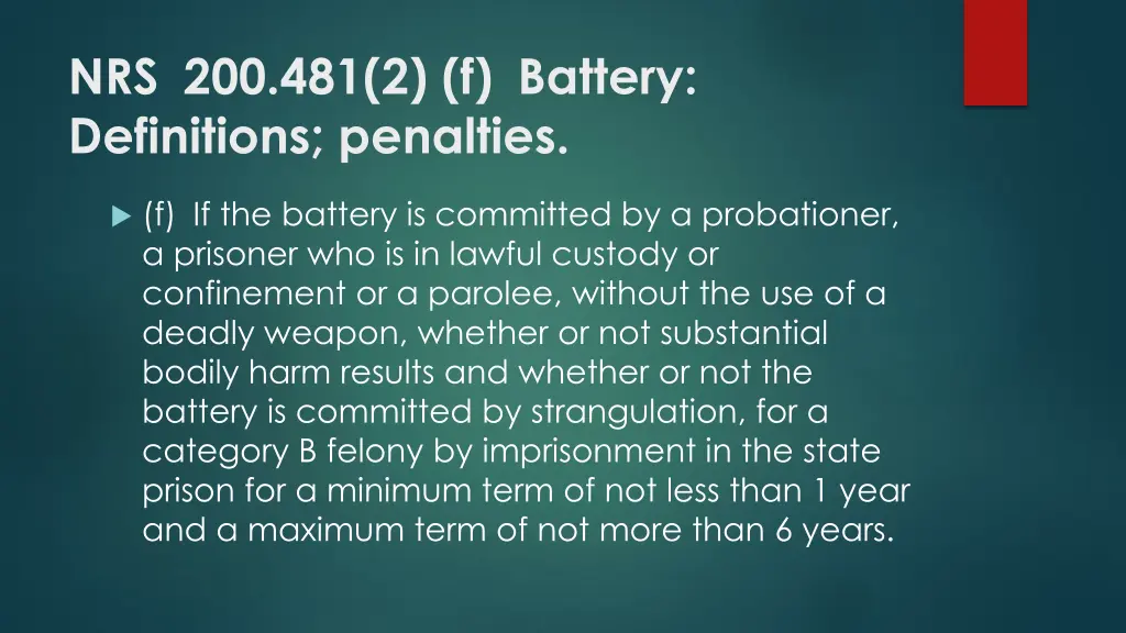 nrs 200 481 2 f battery definitions penalties