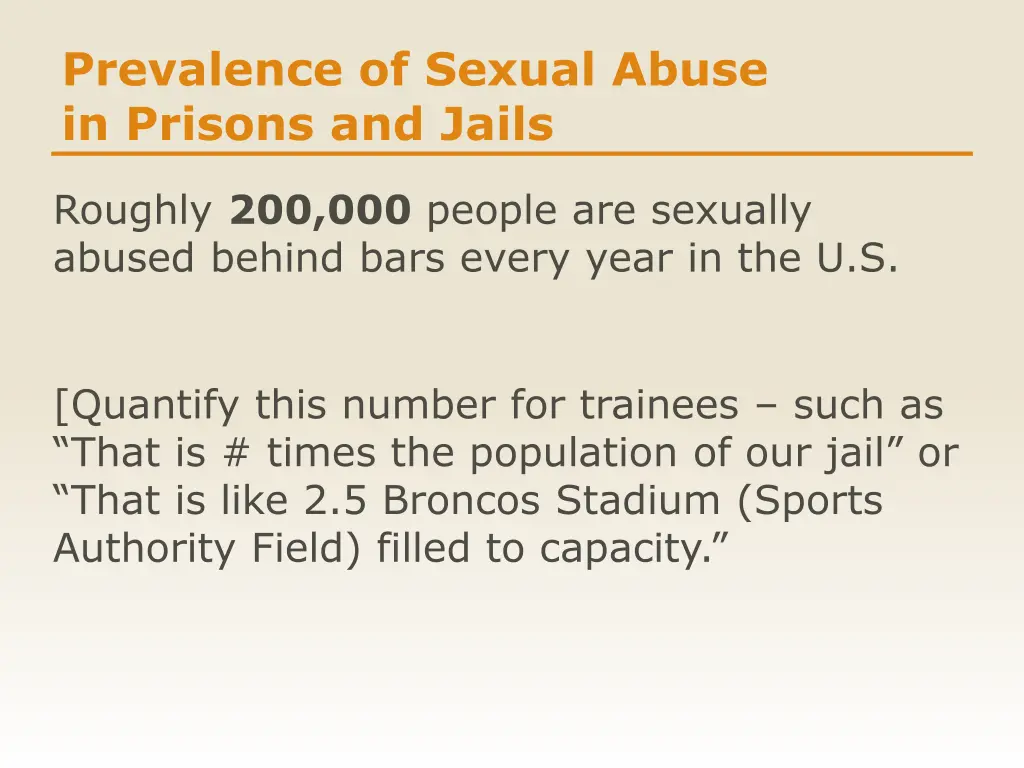 prevalence of sexual abuse in prisons and jails