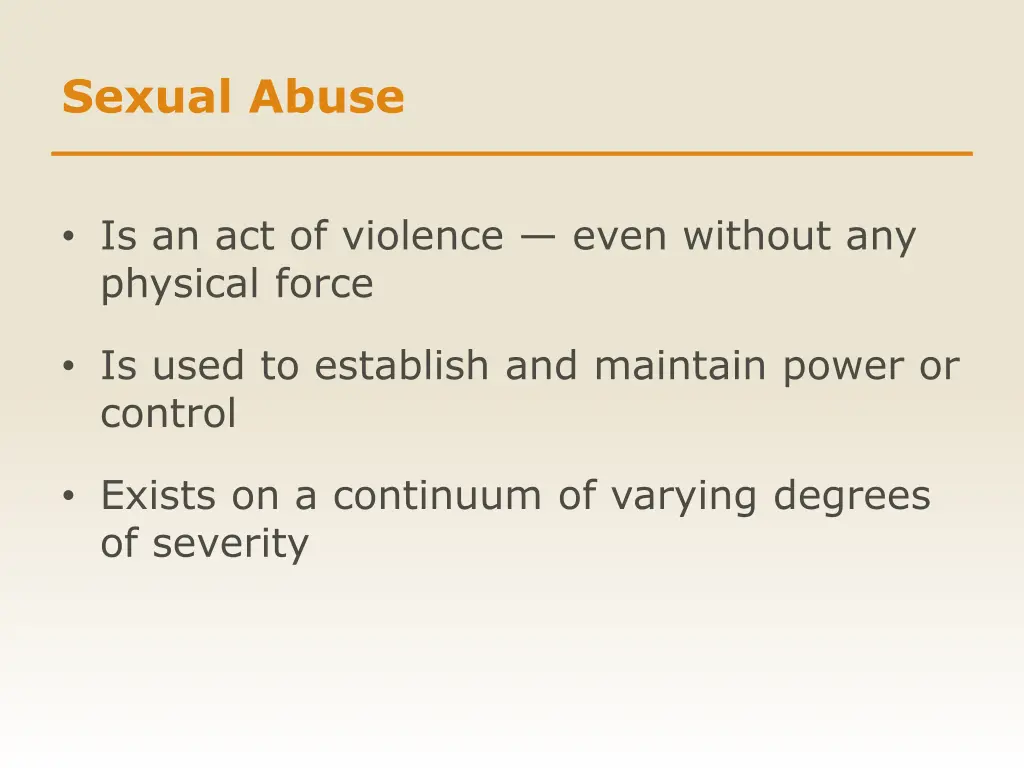 sexual abuse