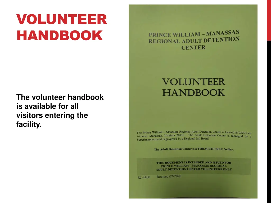 volunteer handbook