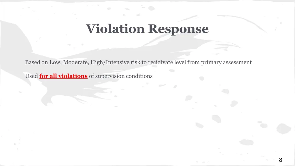 violation response