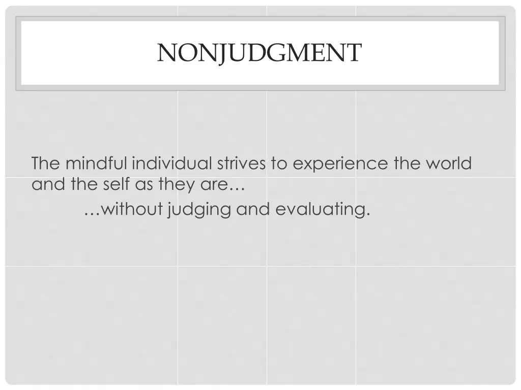 nonjudgment 1