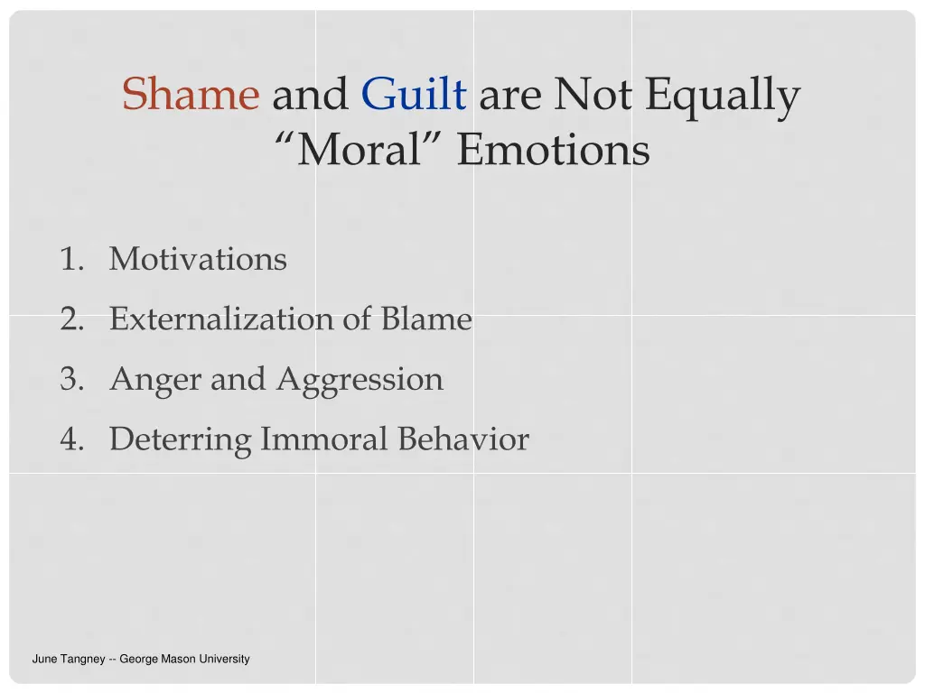 shame and guilt are not equally moral emotions