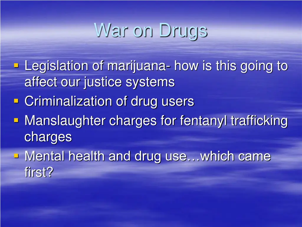 war on drugs