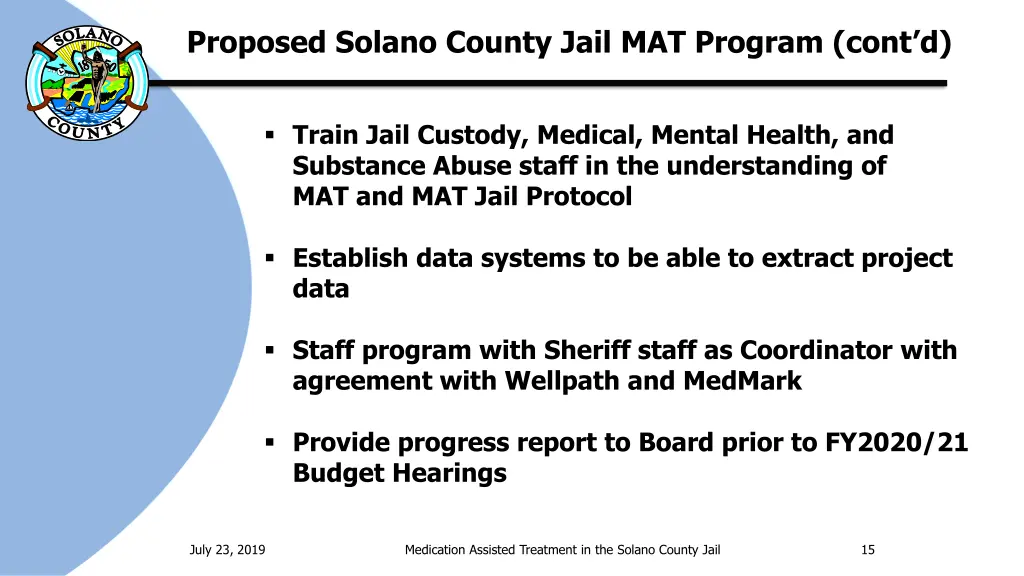 proposed solano county jail mat program cont d