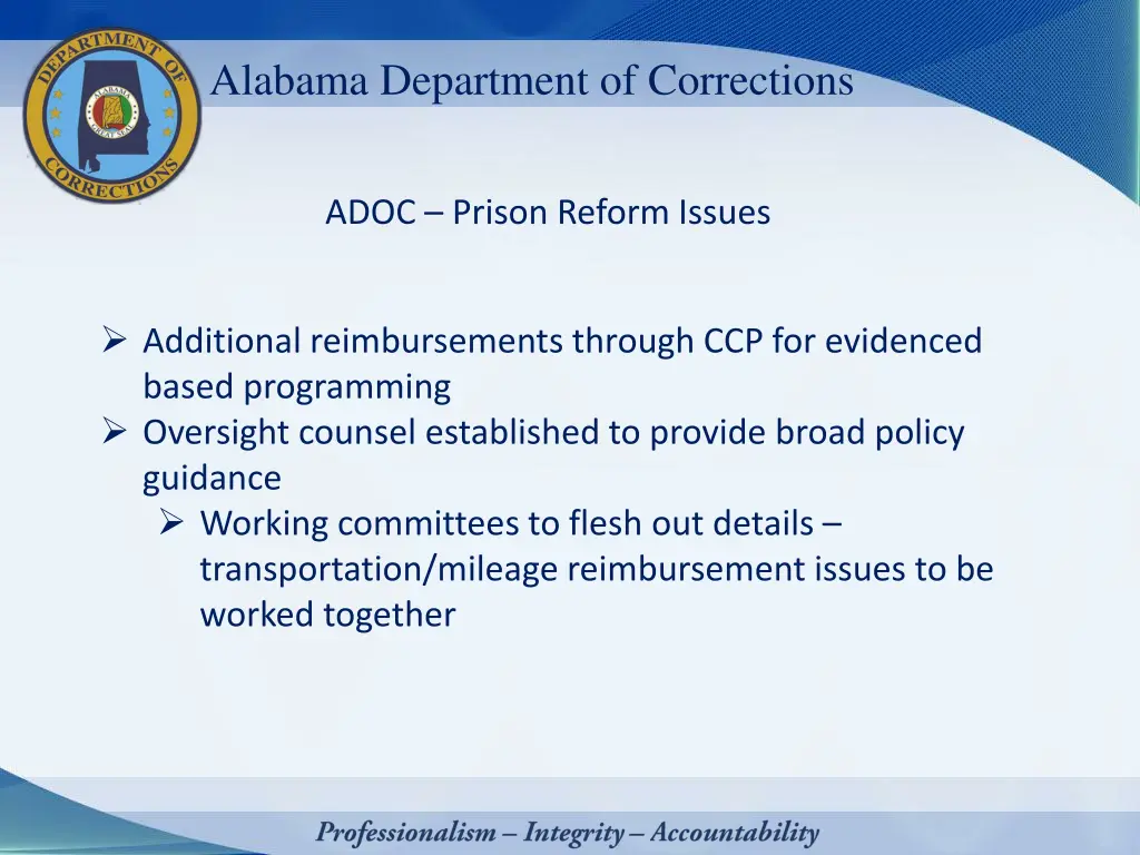 alabama department of corrections 10