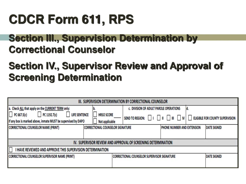 cdcr form 611 rps