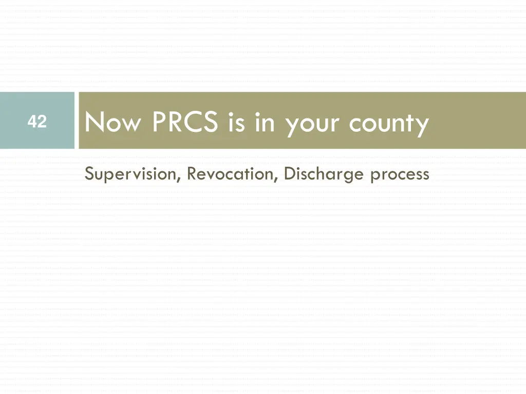 now prcs is in your county