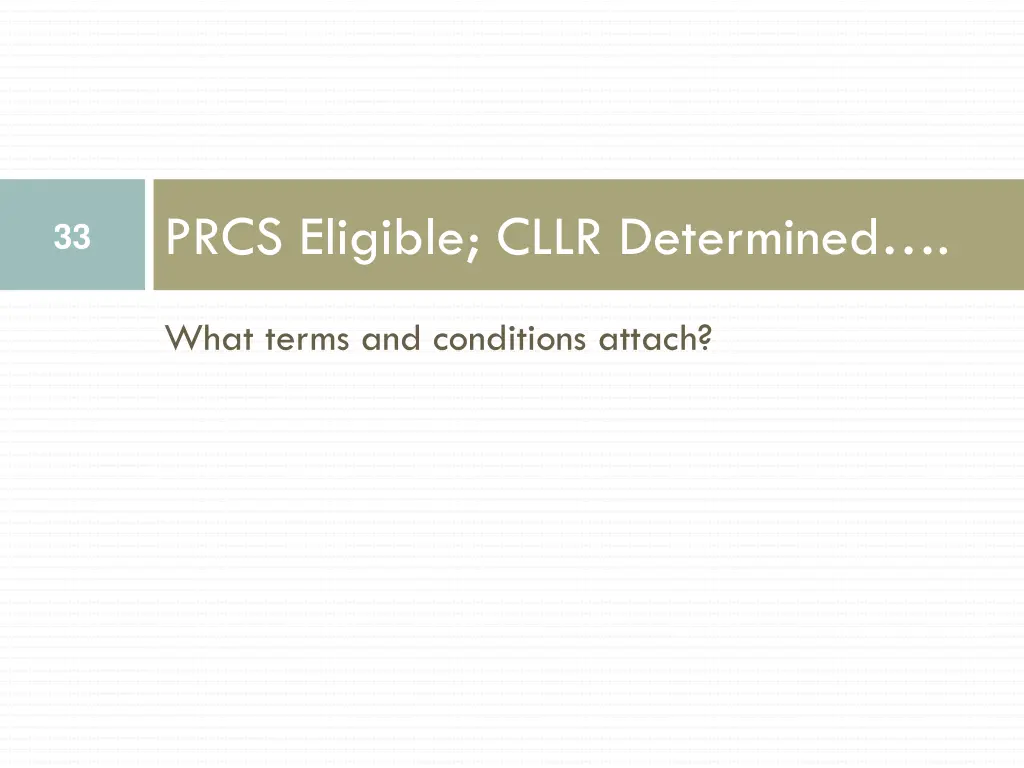 prcs eligible cllr determined