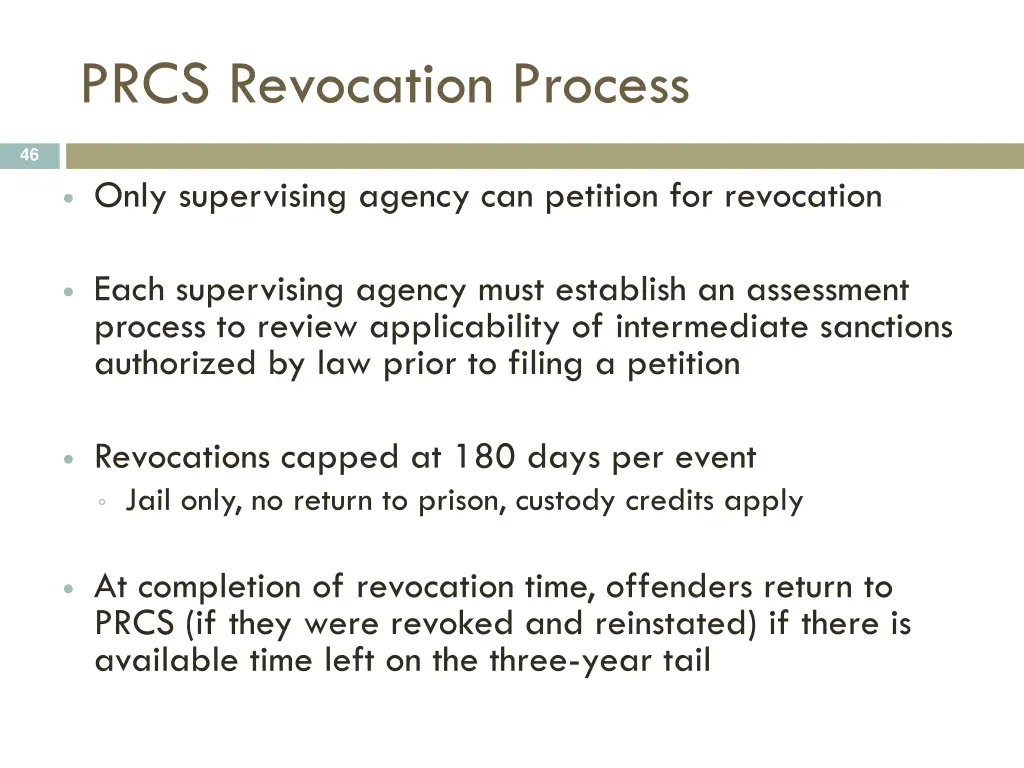 prcs revocation process