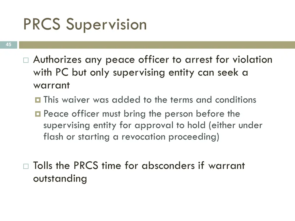 prcs supervision 2