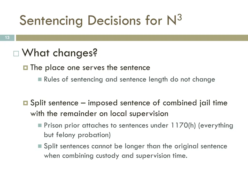 sentencing decisions for n 3