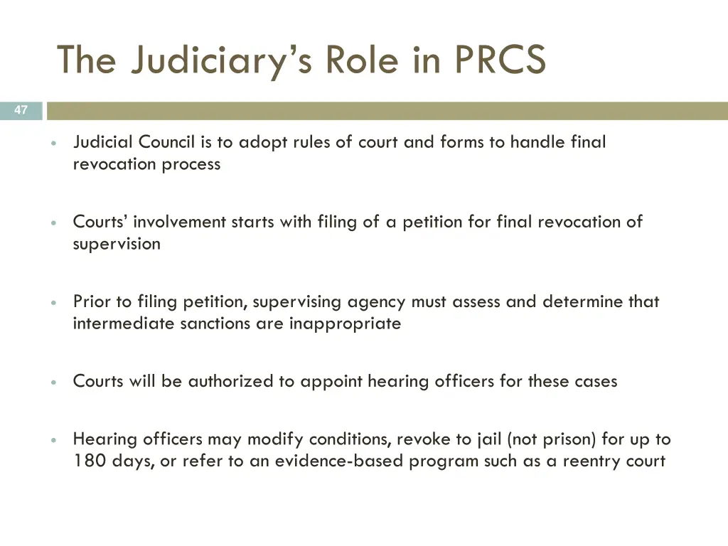 the judiciary s role in prcs