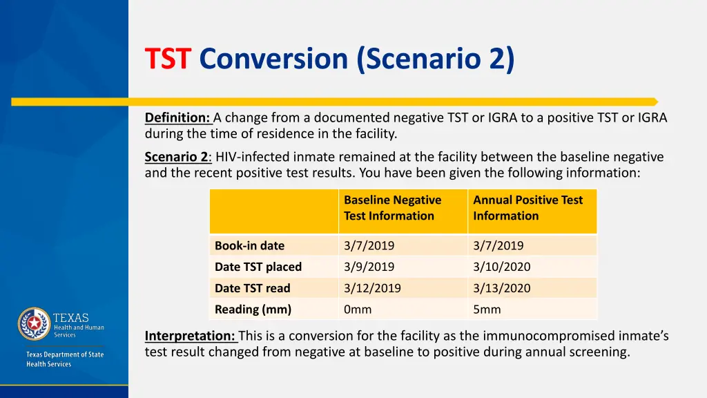 tst conversion scenario 2