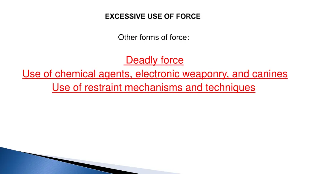 other forms of force