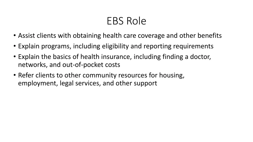 ebs role