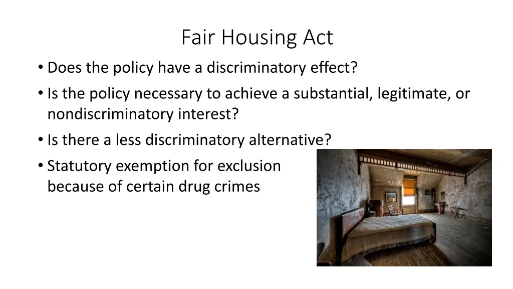 fair housing act