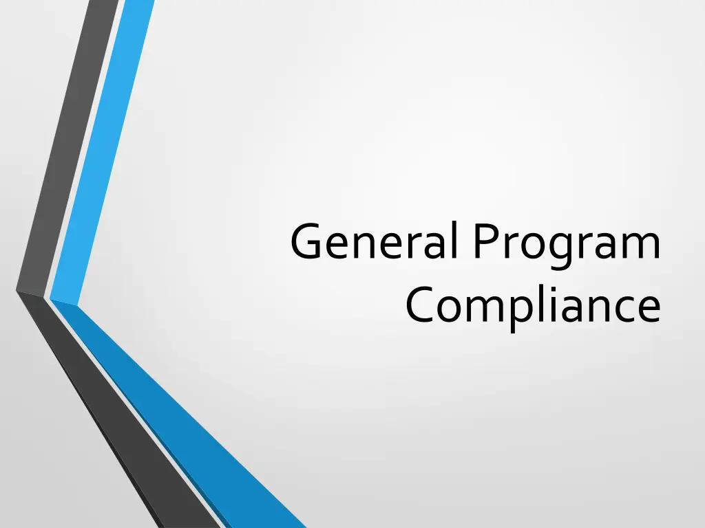 general program compliance