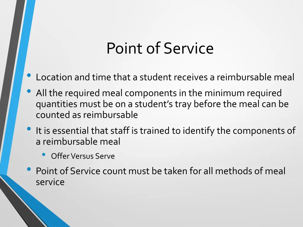 point of service