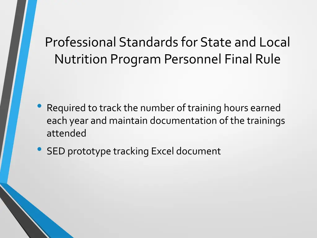 professional standards for state and local