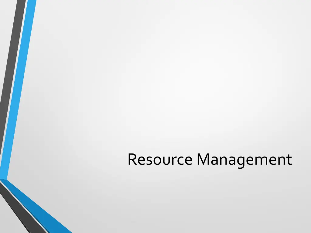 resource management