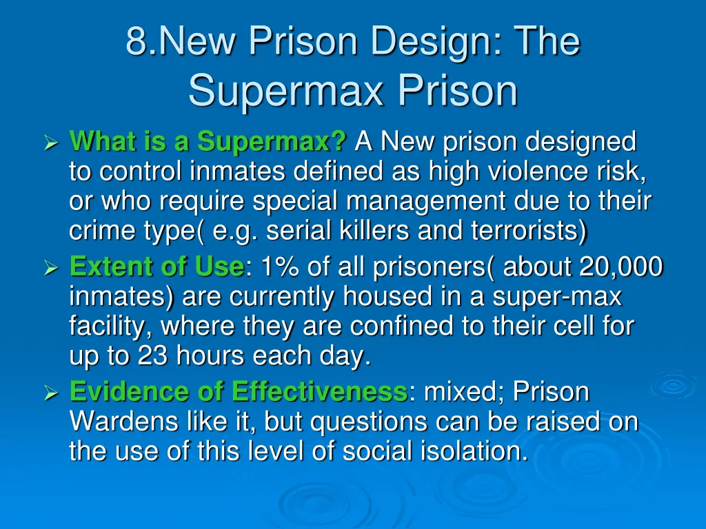 8 new prison design the supermax prison what