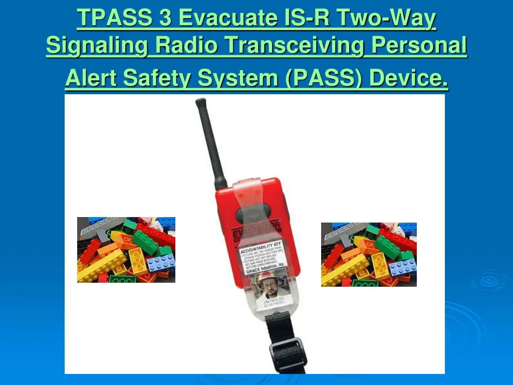 tpass 3 evacuate is r two way signaling radio