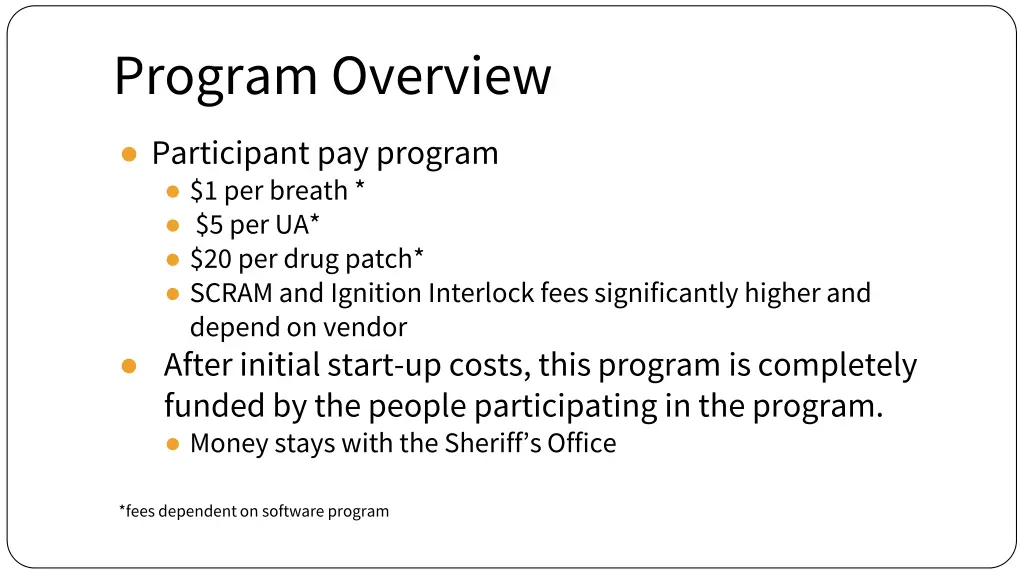 program overview