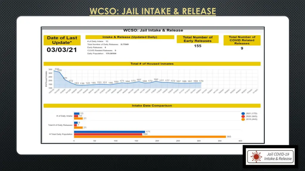 wcso jail intake release