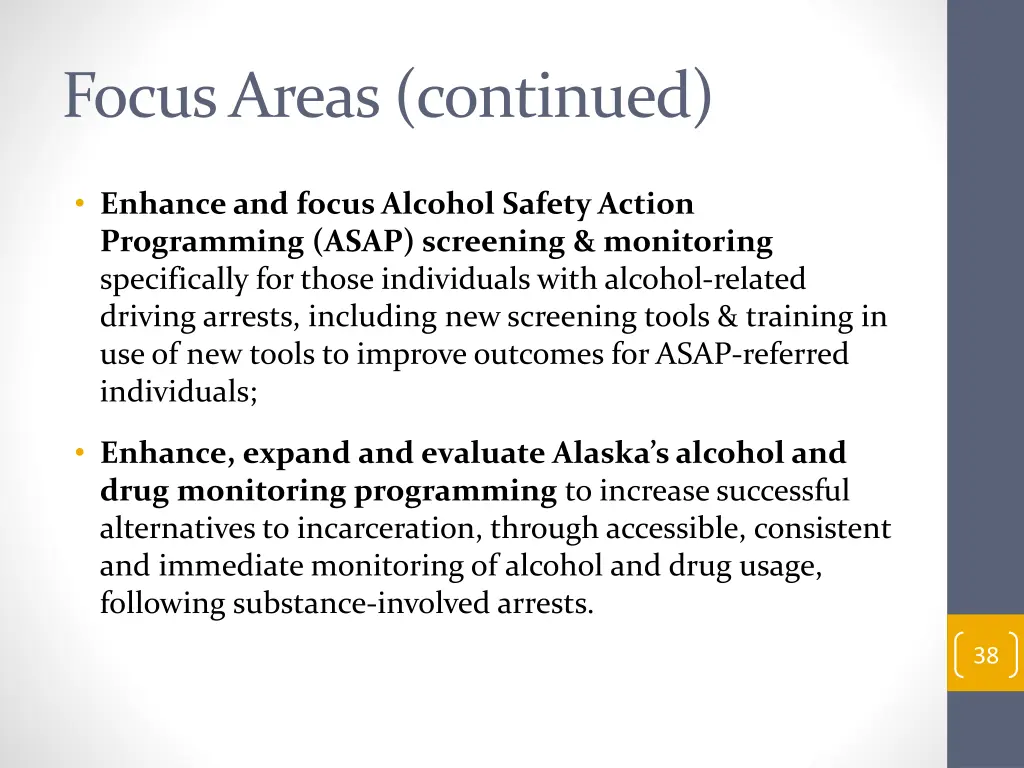 focus areas continued 1