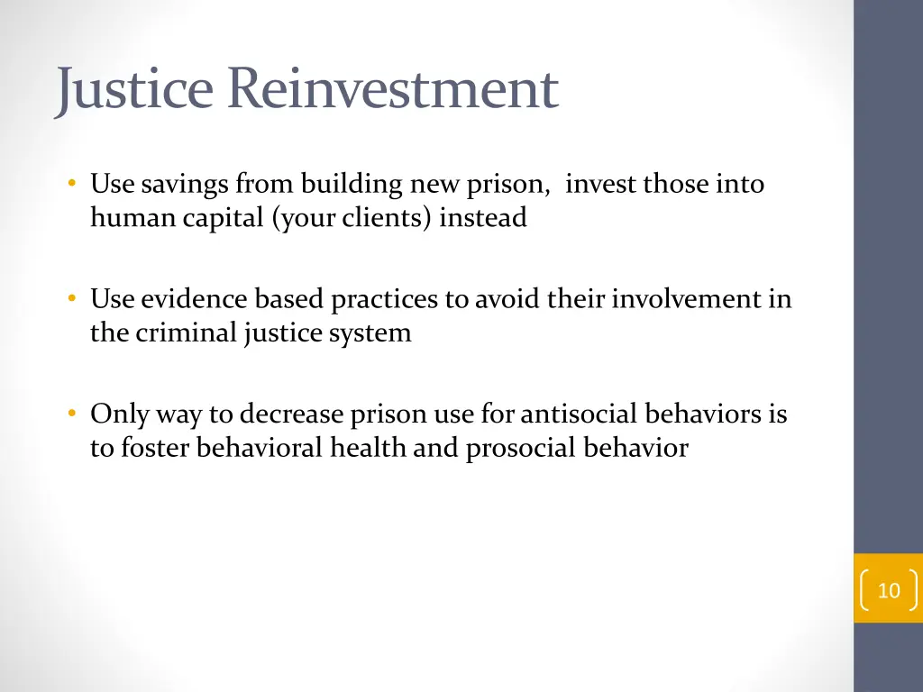 justice reinvestment