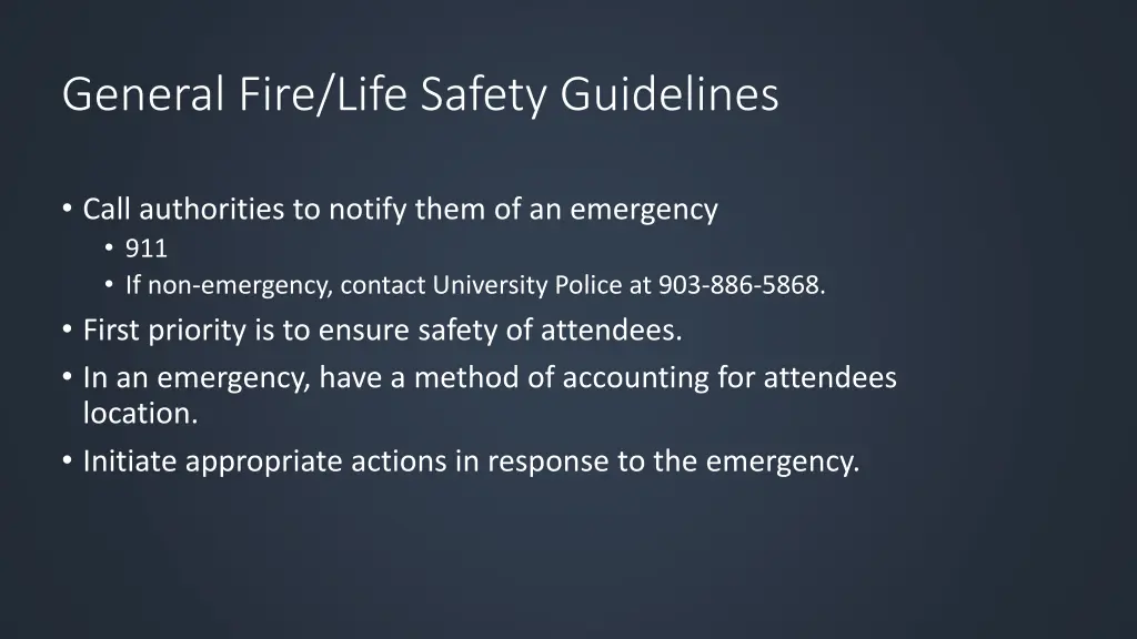 general fire life safety guidelines 1