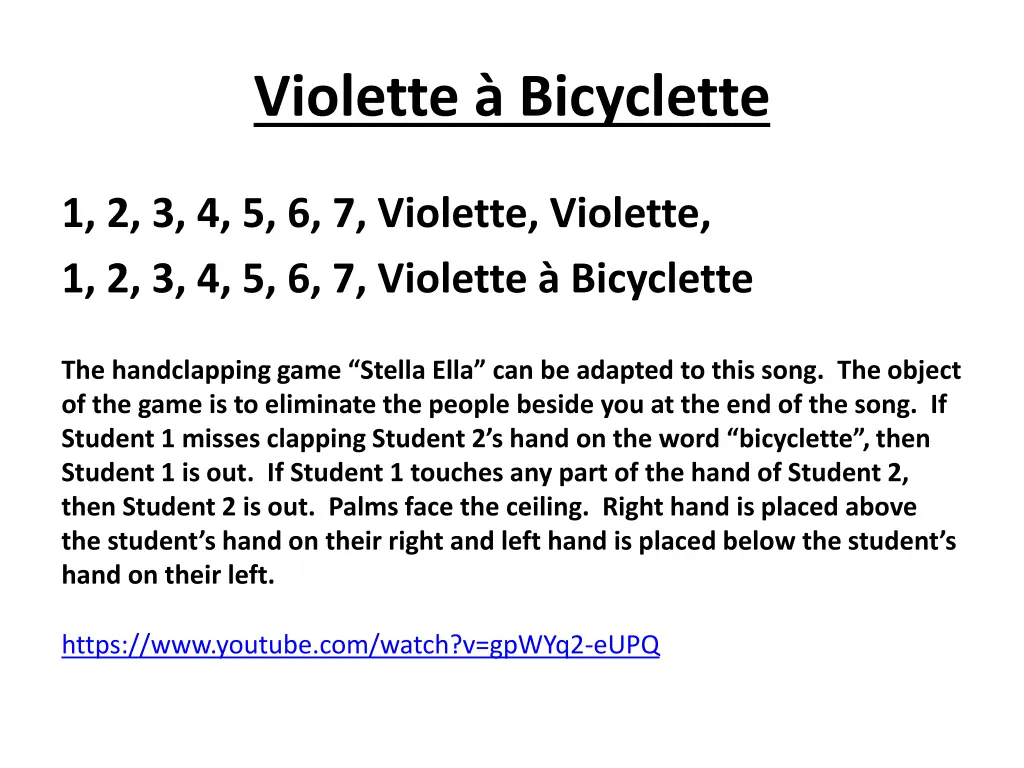 violette bicyclette