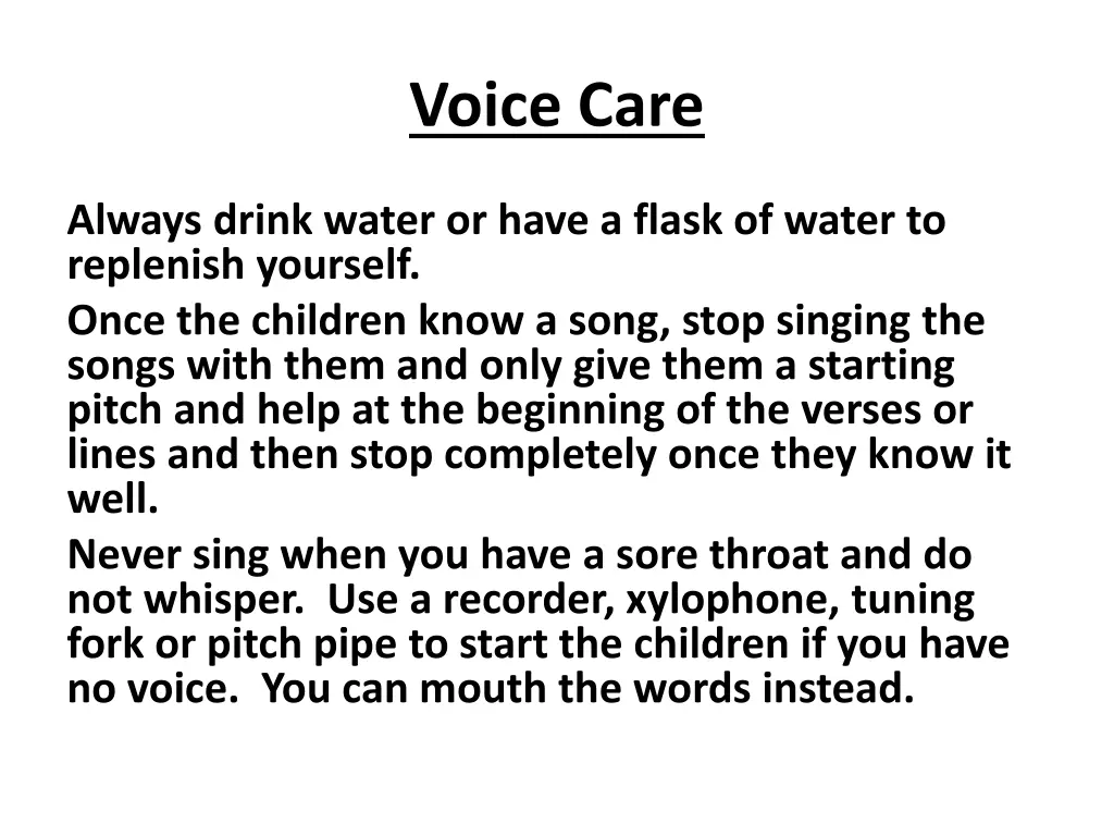 voice care