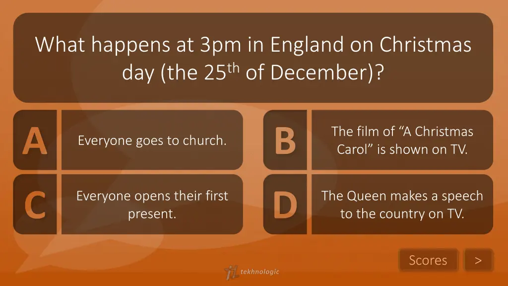 what happens at 3pm in england on christmas