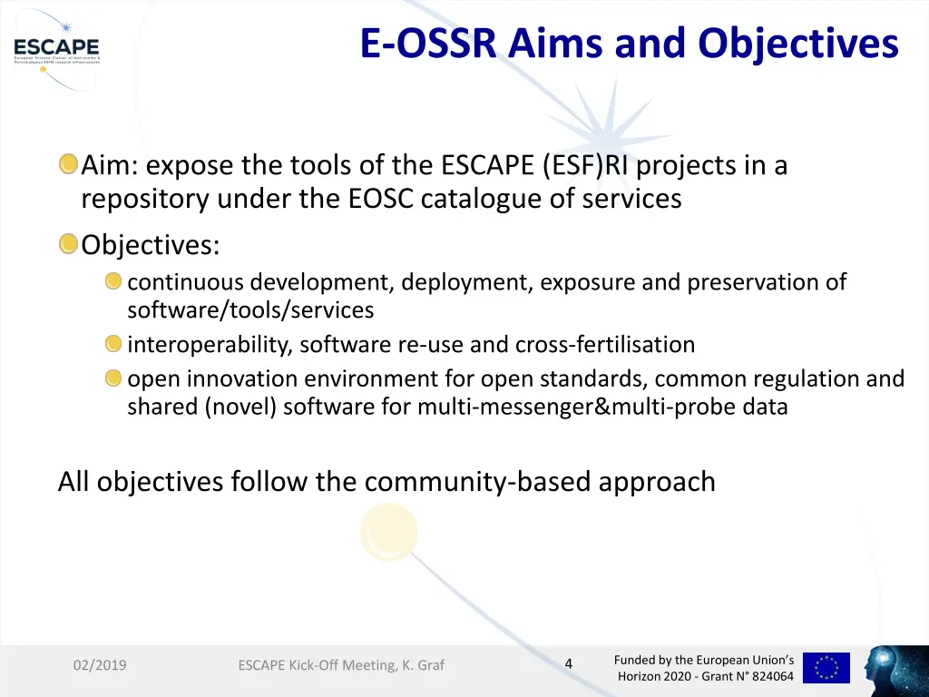 e ossr aims and objectives